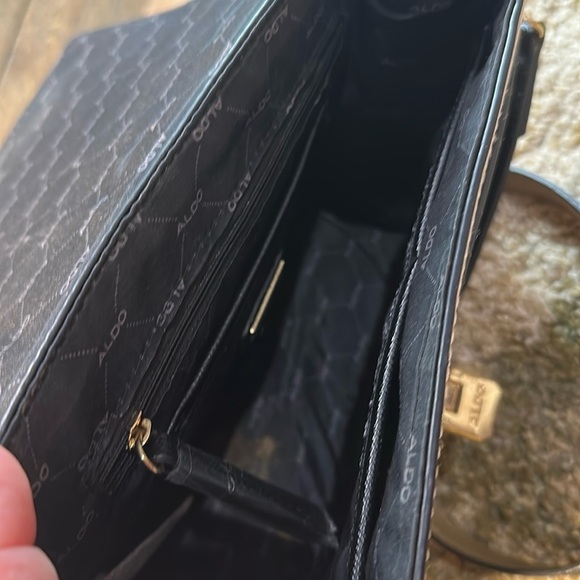 ALDO Anniebrook Flap Satchel Crossbody Colorblock Purse Pre Loved Condition PICS - Picture 12 of 13